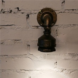 Loft Eisen Wasser Rohr Lampe Wand Leuchte Industrielle Vintage Wand Leuchten Für Home Innen Beleuchtung
