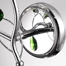 Wandleuchten Badezimmerbeleuchtung Kerze Wandleuchten Kristall Modern Zeitgenössisch Metall