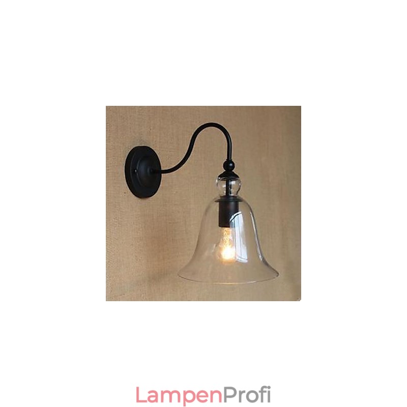 Vertraglich Wohnzimmer Glas Flur Schmückt Wand Lampe