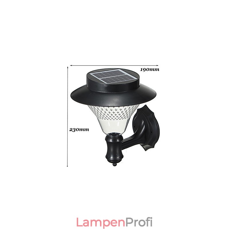 Outdoor Solar Power Weiß Villa Wand Montieren Garten Hof Tür Pfad Licht Lampe