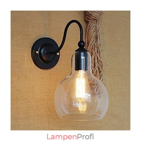 Moderne Restaurant Schmuck Wand Lampe Schmiedeeisen Glas