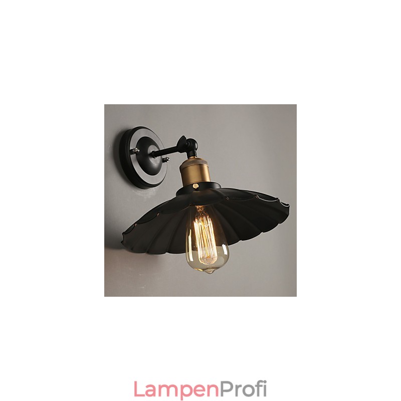 Ccreative Treppe Wiederherstellung der alten Weisen Single Head Black Dress Schmiedeeisen Wandleuchte