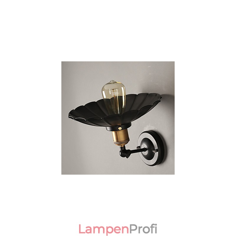 Ccreative Treppe Wiederherstellung der alten Weisen Single Head Black Dress Schmiedeeisen Wandleuchte