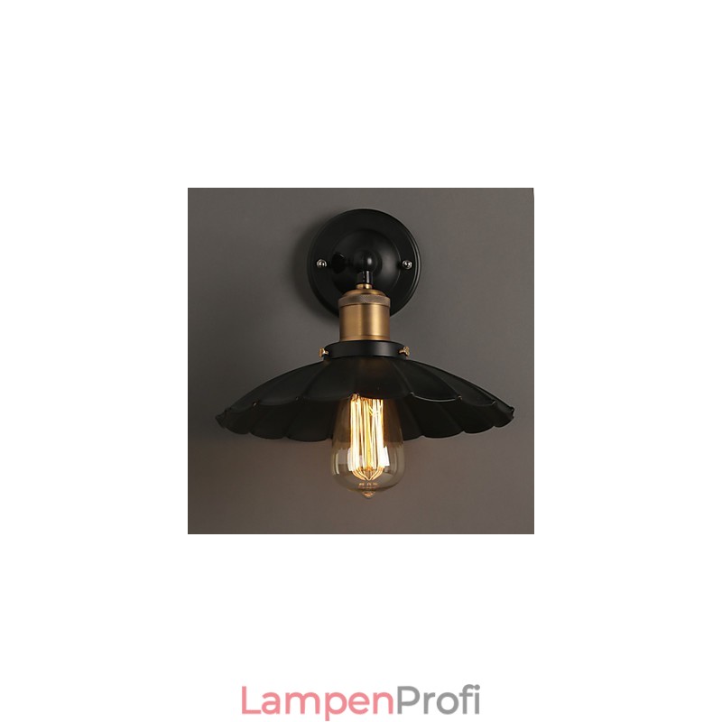 Ccreative Treppe Wiederherstellung der alten Weisen Single Head Black Dress Schmiedeeisen Wandleuchte