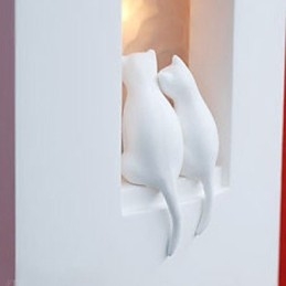 Mode Warme Kinder Zimmer Hängen Licht Kreative Kitty Gips Wand Lampe Lichter