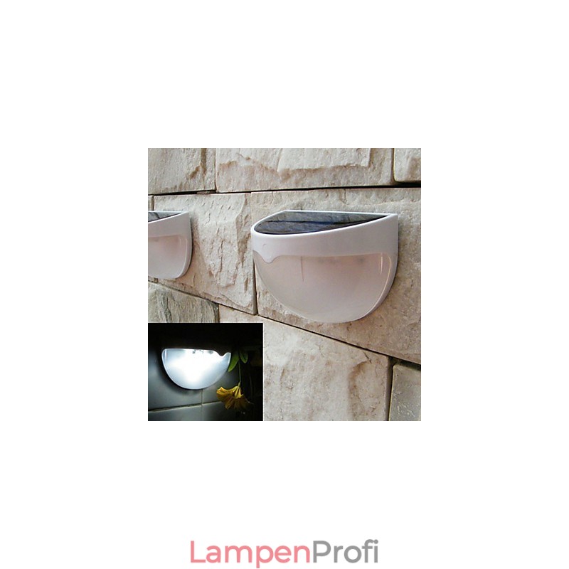 Solarbetriebene Lampe für den Außenbereich, Gartenlicht, automatische Sensoraktivierung, Solarlicht (weiß)