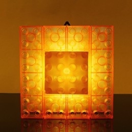 Kreative Blöcke Rahmen Licht farbige süße kleine Geschenke Wand Lampe Gürtel Haken Lichter