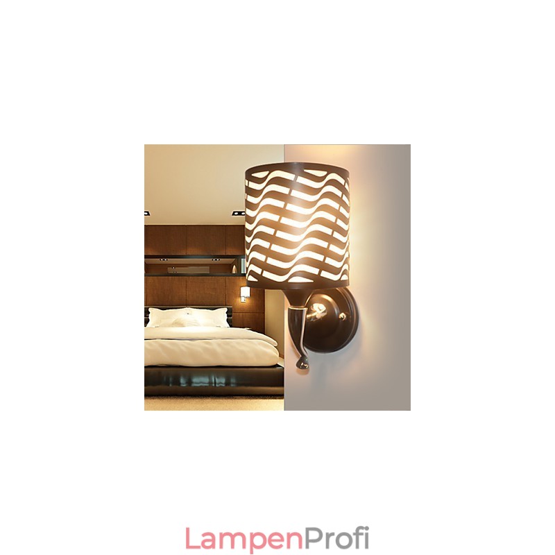 Moderne Wandleuchten aus Schmiedeeisen mit Schaffell