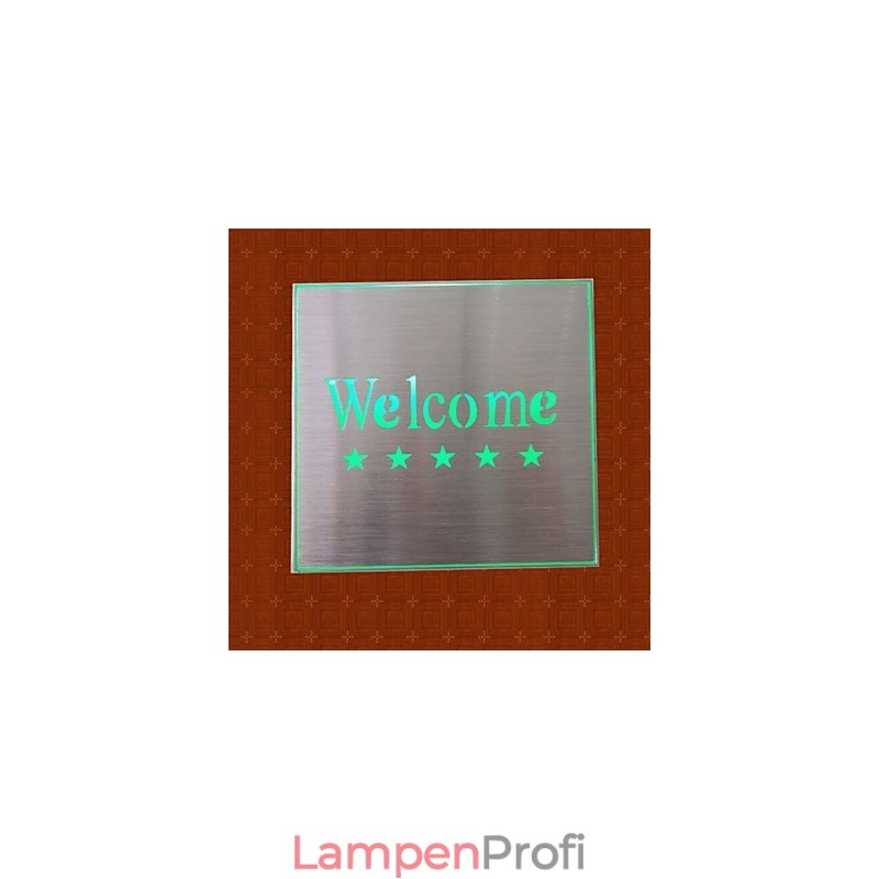 Der Hotelmarkt Willkommensanzeige Licht Lampe Kreative Bar Modell Wandleuchten Metall