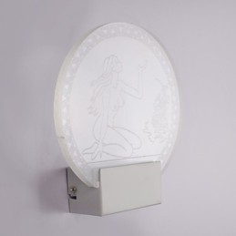 Acryl Wandleuchte PVC Lampe Licht Chip Modern Zeitgenössisch Metall 5W