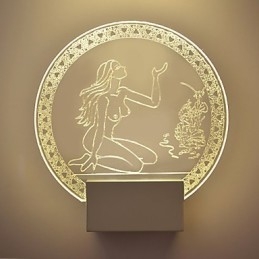 Acryl Wandleuchte PVC Lampe Licht Chip Modern Zeitgenössisch Metall 5W