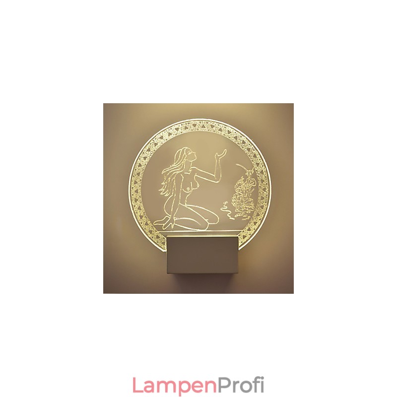 Acryl Wandleuchte PVC Lampe Licht Chip Modern Zeitgenössisch Metall 5W