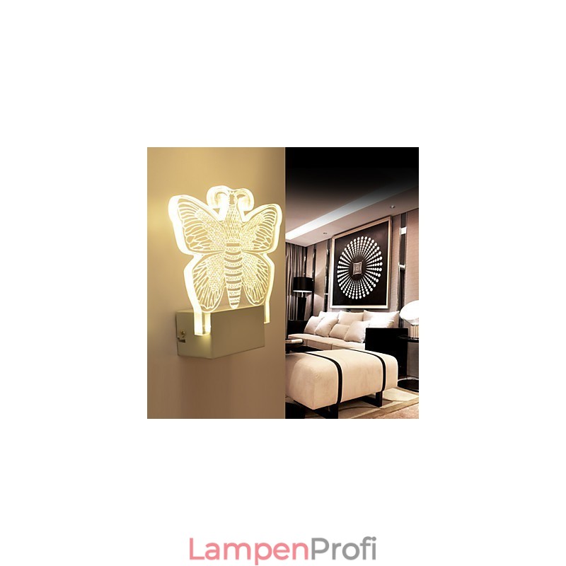Acryl Wandleuchte PVC Lampe Licht Moderne Zeitgenössische Metall
