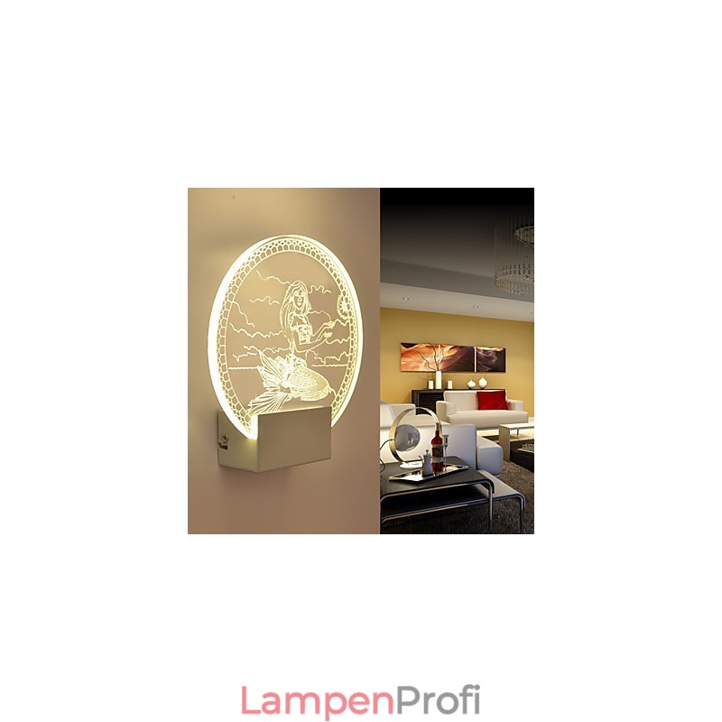 Acryl Wandleuchte PVC Lampe Licht Moderne Zeitgenössische Metall