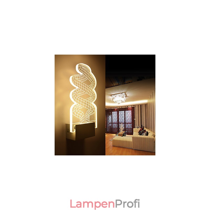 Acryl Wandleuchte PVC Lampe Licht Chip Moderne Zeitgenössische Metall