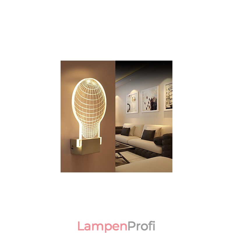 Acryl Wandleuchte PVC Lampe Licht Chip Moderne Zeitgenössische Metall