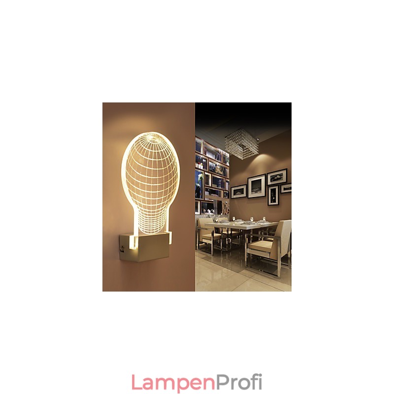 Acryl Wandleuchte PVC Lampe Licht Chip Moderne Zeitgenössische Metall