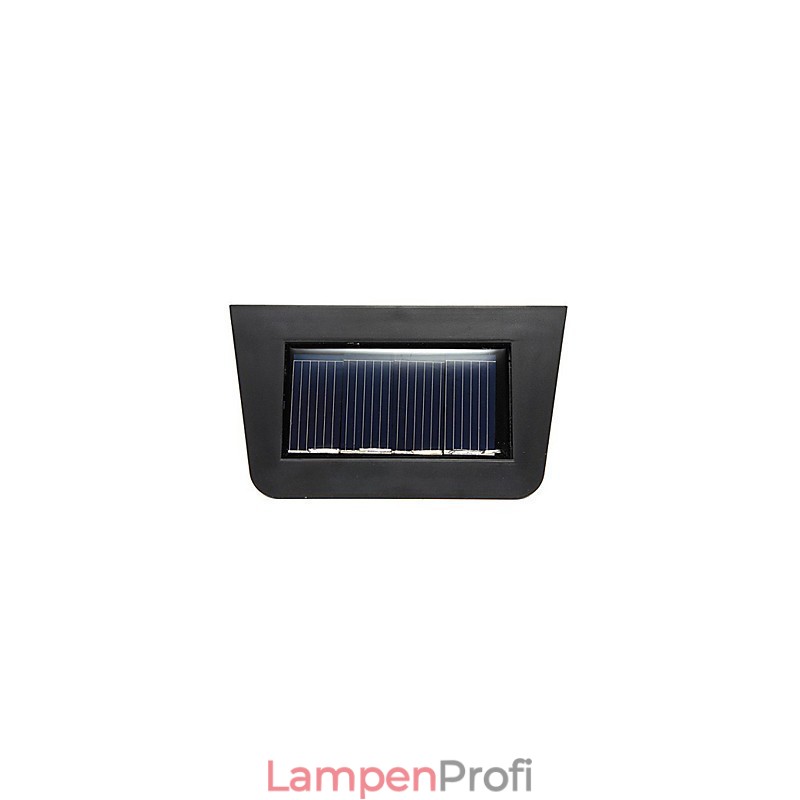 Solarbetriebene Wandleuchte mit 2 Laternen, warmgelb