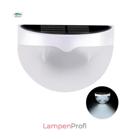Solarbetriebene, wasserdichte IP55-Lampe, Weiß + Schwarz Solarbetriebene, wasserdichte IP55-Lampe, Weiß + Schwarz