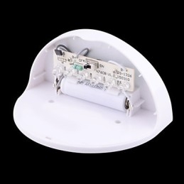 Solarbetriebene, wasserdichte IP55-Lampe, Weiß + Schwarz