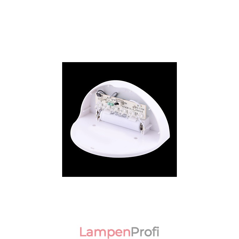 Solarbetriebene, wasserdichte IP55-Lampe, Weiß + Schwarz