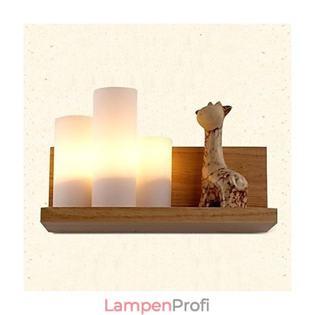 Wandleuchte Drei Lichter und Glas