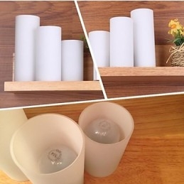 Wandleuchte Drei Lichter und Glas