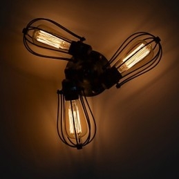 Wandleuchten im Mini-Stil, rustikales Lodge-Metall