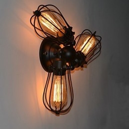 Wandleuchten im Mini-Stil, rustikales Lodge-Metall