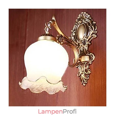 Badezimmer Wandleuchte 1 Licht Klassisch Metall Glas Malerei Badezimmer Wandleuchte 1 Licht Klassisch Metall Glas Malerei