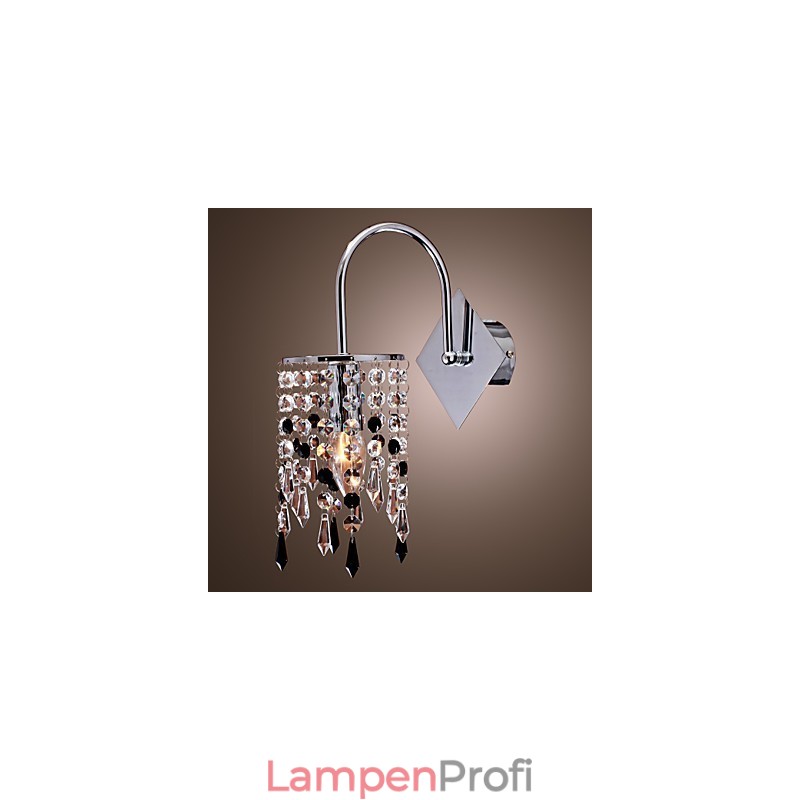 Wandleuchte mit edlem Kristalltropfen