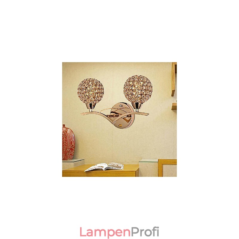 Moderne, schicke Wandleuchte mit 2 Lichtern