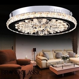 Kristall Flush Mount Moderne Zeitgenössische Wohnzimmer Bett Esszimmer Kinder Metall