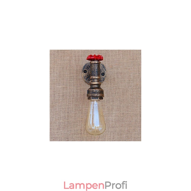 Nostalgie Einfache Wasserpfeife Dekorative Kleine Wandleuchte Wandleuchte