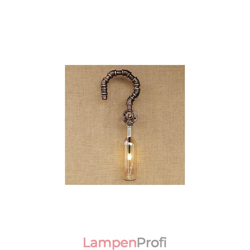 Retro American Village Creative Industry Wind Designer Wasserflasche Wandleuchte Wandleuchte Bernstein