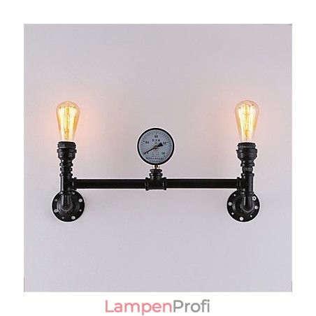 2 Köpfe Vintage Industrielle Rohr Wandleuchten Schwarz Kreative Lichter Restaurant Cafe Bar Dekoration Beleuchtung 2 Köpfe Vintage Industrielle Rohr Wandleuchten Schwarz Kreative Lichter Restaurant Cafe Bar Dekoration Beleuchtung