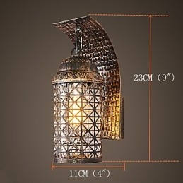 Rustikale Lodge-Malerei-Funktion für Mini-Stil Uplight Wandleuchten Wandleuchte