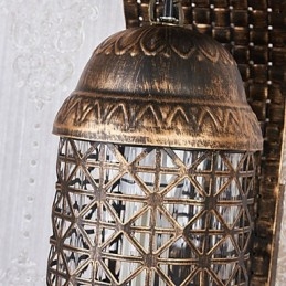 Rustikale Lodge-Malerei-Funktion für Mini-Stil Uplight Wandleuchten Wandleuchte