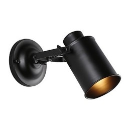 Vintage Schwarz Metall Loft Wand Leuchte Wohnzimmer Esszimmer Flur Cafe Bars Bar Wand Lampe