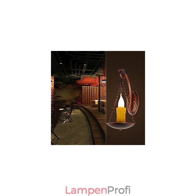 Rustikale Lodge-Malerei-Funktion für Mini-Stil Uplight Wandleuchten Wandleuchte
