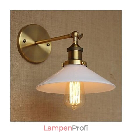 Modernes, zeitgenössisches Landhaus-Retro-Antik-Messing-Feature für die stimmungsvolle Wandbeleuchtung im Mini-Stil