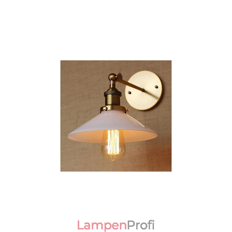 Modernes, zeitgenössisches Landhaus-Retro-Antik-Messing-Feature für die stimmungsvolle Wandbeleuchtung im Mini-Stil