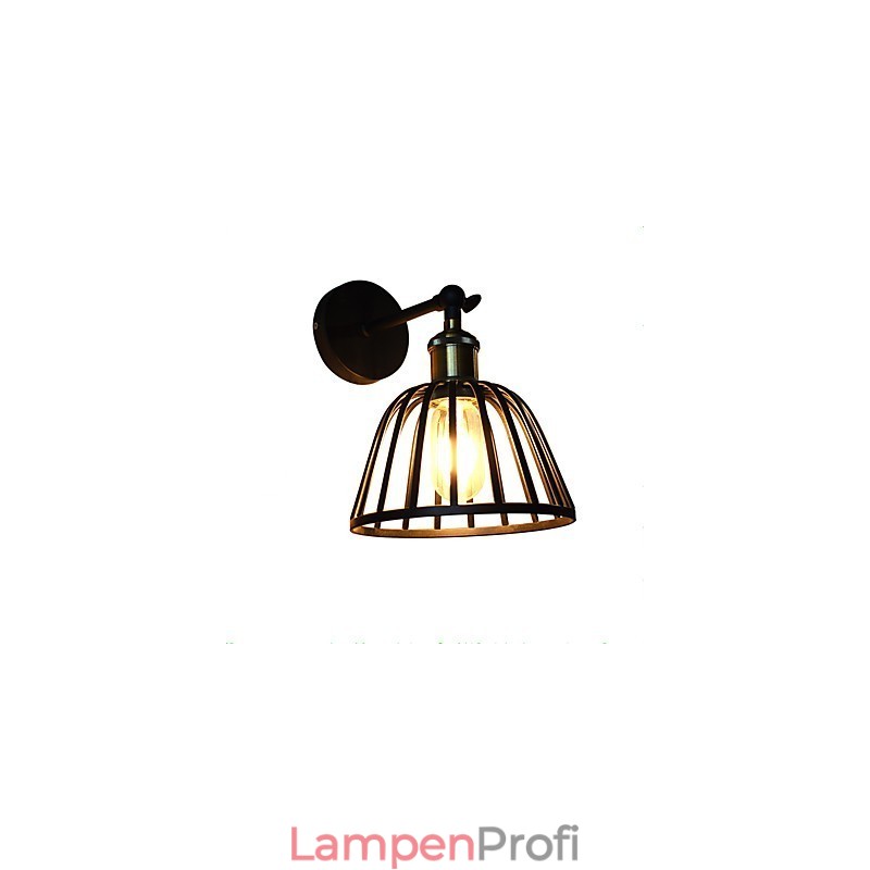Licht lackiertem Stahl Wandleuchte dumm schwarz amerikanischen Kaffee Dekoration Retro Wandleuchte Lichtschwert Lampe an der Wand