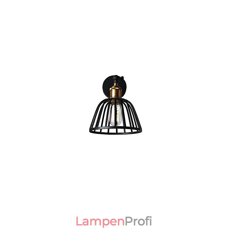Licht lackiertem Stahl Wandleuchte dumm schwarz amerikanischen Kaffee Dekoration Retro Wandleuchte Lichtschwert Lampe an der Wand