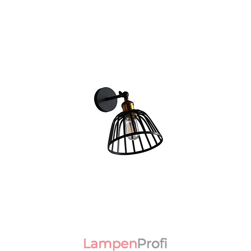 Licht lackiertem Stahl Wandleuchte dumm schwarz amerikanischen Kaffee Dekoration Retro Wandleuchte Lichtschwert Lampe an der Wand