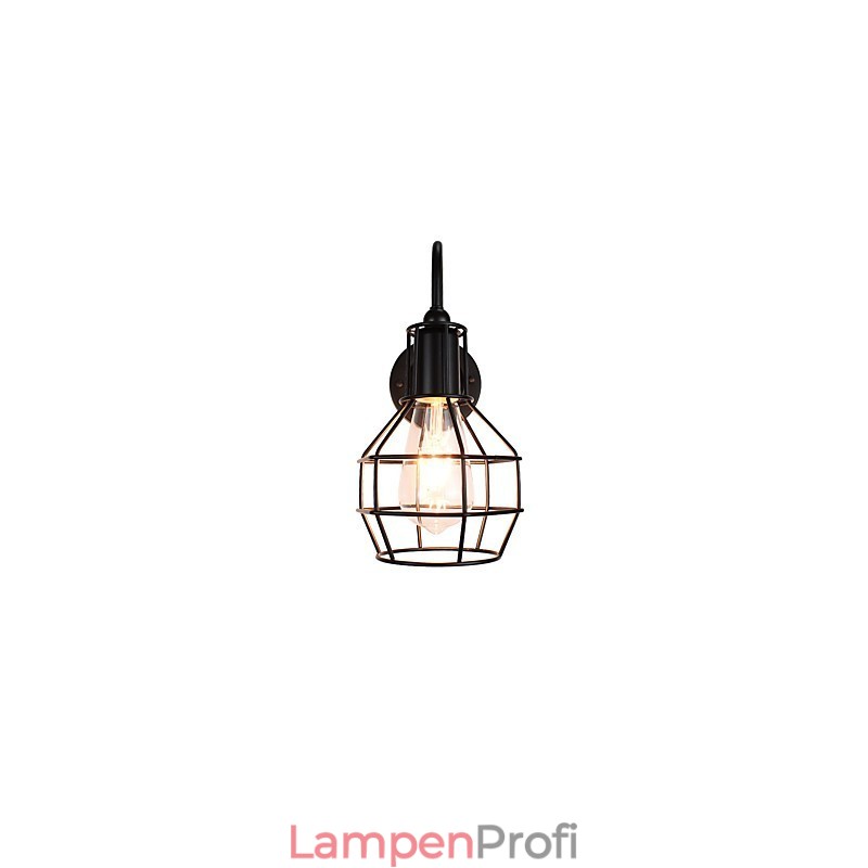 Wandleuchte Wandleuchten Wand Eisen Wandlampe dumm schwarz Lichtschwert Lampe an der Wand