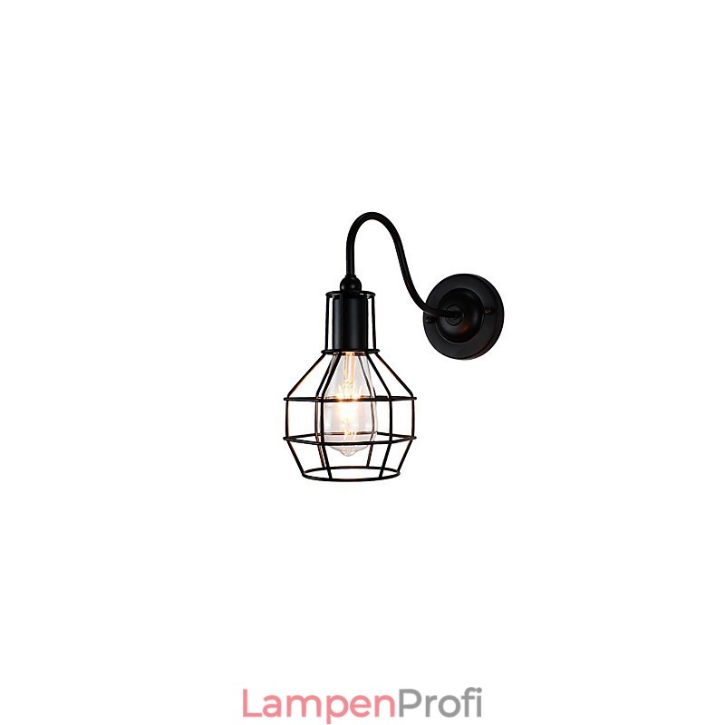 Wandleuchte Wandleuchten Wand Eisen Wandlampe dumm schwarz Lichtschwert Lampe an der Wand