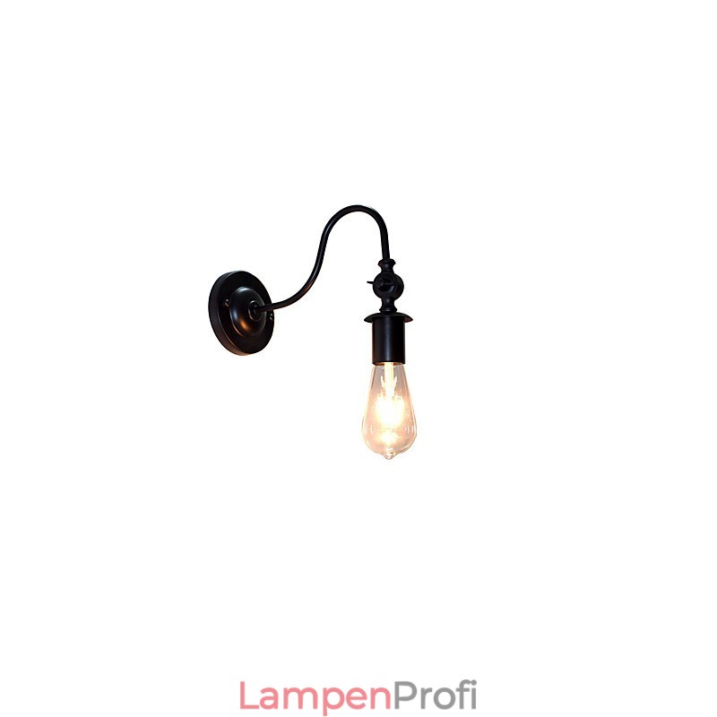 Light Buzz Wand Eisen Wandlampe Dumme schwarze Lichtschwertlampe an der Wand