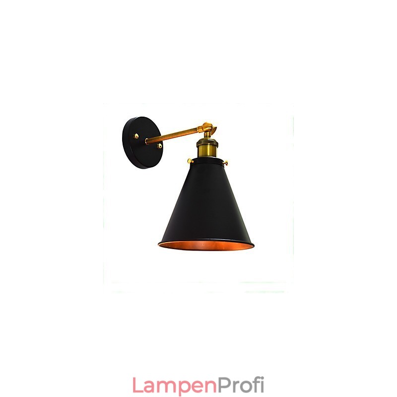 Light Buzz Paint Einzelwand Eisen Wandleuchte Dumme schwarze Lichtschwertlampe an der Wand
