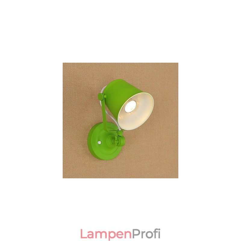 Wandleuchte, Wandlampe, Retro-Landhausstil, verstellbar, Schwenkarm, Augenschutz